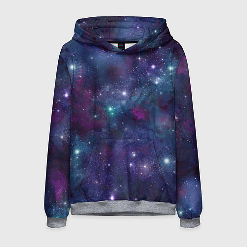 Мужская толстовка Бесконечность звездного неба / 3D-Меланж – фото 1