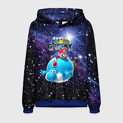 Толстовка-худи мужская Super Mario Galaxy - Nintendo, цвет: 3D-синий