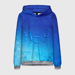 Толстовка-худи мужская Вода - H2O, цвет: 3D-меланж