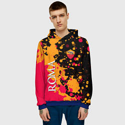 Толстовка-худи мужская Roma Краска, цвет: 3D-синий — фото 2