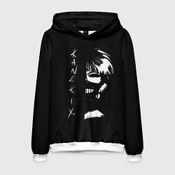 Толстовка-худи мужская Tokyo Ghoul Kaneki Ken - anime, цвет: 3D-белый