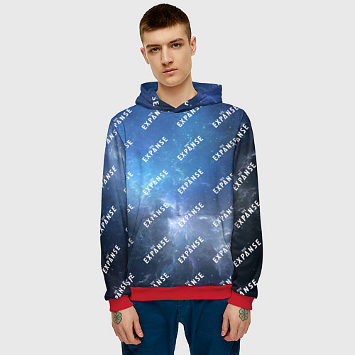 Мужская толстовка The Expanse pattern / 3D-Красный – фото 3