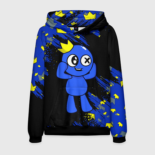 Мужская толстовка Радужные друзья Синий / 3D-Черный – фото 1