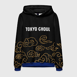 Толстовка-худи мужская Tokyo Ghoul anime clouds, цвет: 3D-синий