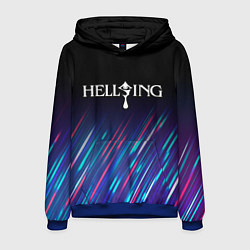 Толстовка-худи мужская Hellsing stream, цвет: 3D-синий