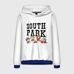 Толстовка-худи мужская South park кострёр, цвет: 3D-синий