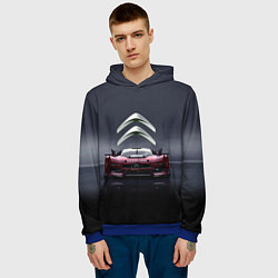 Толстовка-худи мужская Citroen - Racing team - Motorsport, цвет: 3D-синий — фото 2