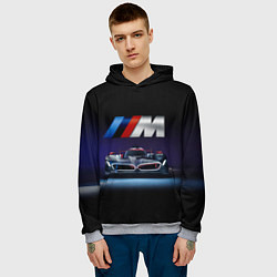 Толстовка-худи мужская BMW M Performance Motorsport, цвет: 3D-меланж — фото 2