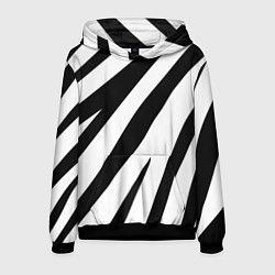 Толстовка-худи мужская Камуфляж зебры, цвет: 3D-черный