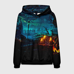 Толстовка-худи мужская Мрачное место, цвет: 3D-черный