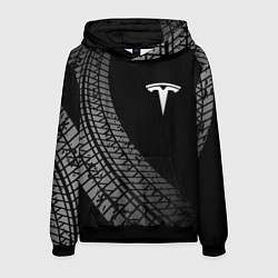 Мужская толстовка Tesla tire tracks
