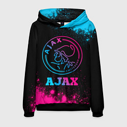 Толстовка-худи мужская Ajax - neon gradient, цвет: 3D-черный