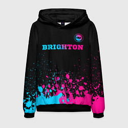 Мужская толстовка Brighton - neon gradient: символ сверху