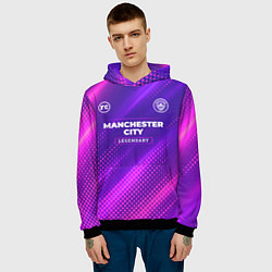 Толстовка-худи мужская Manchester City legendary sport grunge, цвет: 3D-черный — фото 2