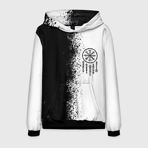 Мужская толстовка Северный компас Вегвизир / 3D-Черный – фото 1