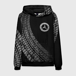 Мужская толстовка Mercedes tire tracks