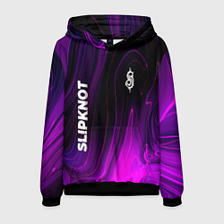 Толстовка-худи мужская Slipknot violet plasma, цвет: 3D-черный