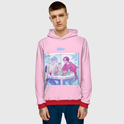 Толстовка-худи мужская Ланга и Рэки инста, цвет: 3D-красный — фото 2