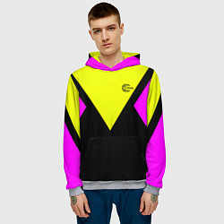 Толстовка-худи мужская FIRM прямиком из восьмидесятых, цвет: 3D-меланж — фото 2