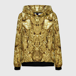Толстовка-худи мужская Золотая кожа, цвет: 3D-черный