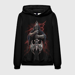 Толстовка-худи мужская Темная сторона металла, цвет: 3D-черный