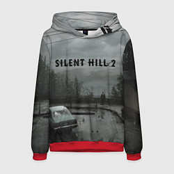 Толстовка-худи мужская Silent hill 2 remake, цвет: 3D-красный