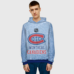 Толстовка-худи мужская Montreal Canadiens - NHL, цвет: 3D-синий — фото 2