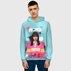 Толстовка-худи мужская K - pop Momo, цвет: 3D-меланж — фото 2