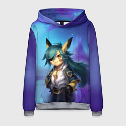 Толстовка-худи мужская Genshin Pokеmon, цвет: 3D-меланж
