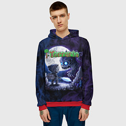 Толстовка-худи мужская Воин Террарии, цвет: 3D-красный — фото 2