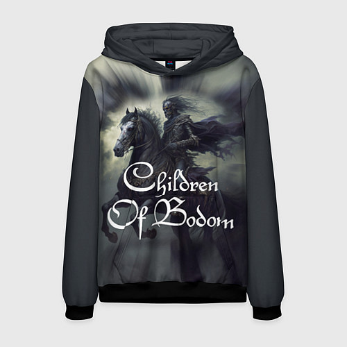 Мужская толстовка Children of Bodom on horseback / 3D-Черный – фото 1