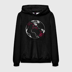 Толстовка-худи мужская Конец мира End of the World, цвет: 3D-черный