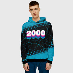 Толстовка-худи мужская Made in 2000: vintage art, цвет: 3D-черный — фото 2