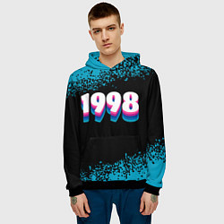 Толстовка-худи мужская Made in 1998: vintage art, цвет: 3D-черный — фото 2