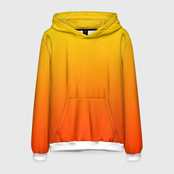 Толстовка-худи мужская Жаркий день, цвет: 3D-белый