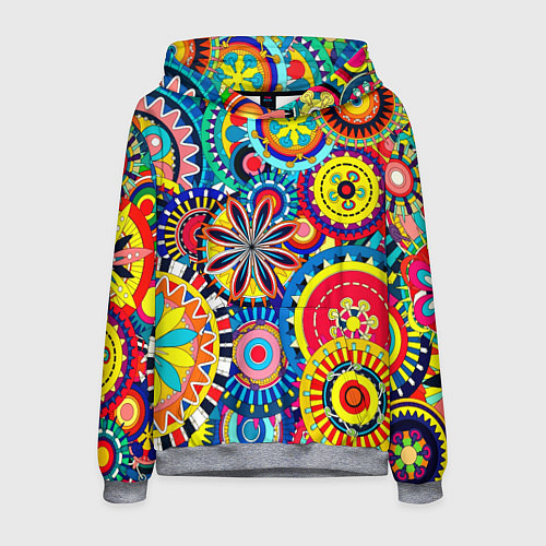 Мужская толстовка Психоделика калейдоскоп / 3D-Меланж – фото 1