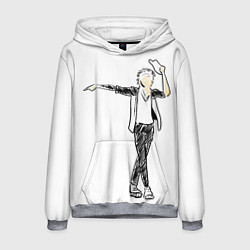 Толстовка-худи мужская Артист Майкл Джексон, цвет: 3D-меланж