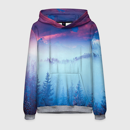 Мужская толстовка Horizon landscape / 3D-Меланж – фото 1