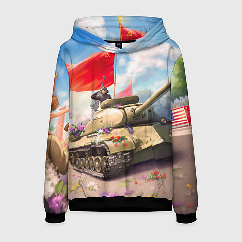 Мужская толстовка Русский танк / 3D-Черный – фото 1