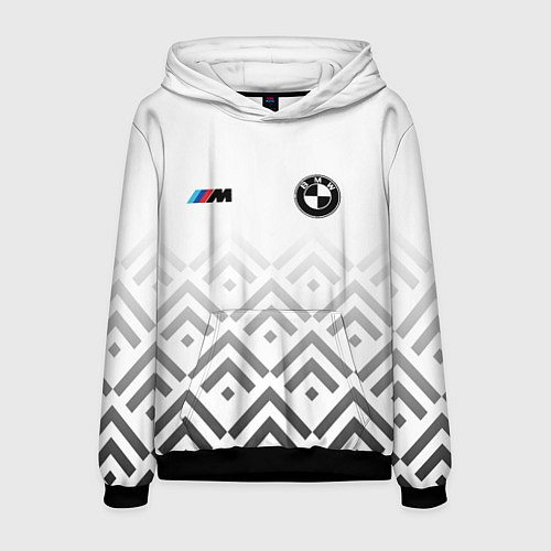Мужская толстовка BMW m power - белый / 3D-Черный – фото 1