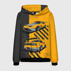 Толстовка-худи мужская Nissan 180sx art, цвет: 3D-черный