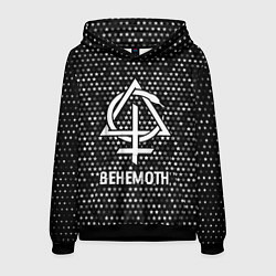 Толстовка-худи мужская Behemoth glitch на темном фоне, цвет: 3D-черный