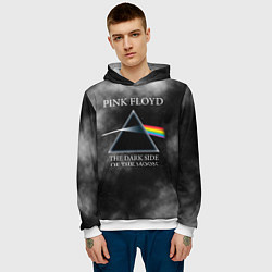 Толстовка-худи мужская Pink Floyd космос, цвет: 3D-белый — фото 2