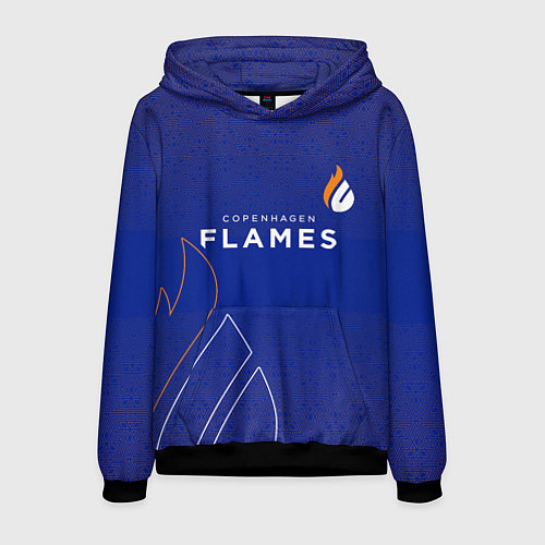 Мужская толстовка Форма Copenhagen Flames / 3D-Черный – фото 1