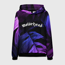 Толстовка-худи мужская Motorhead neon monstera, цвет: 3D-черный