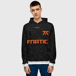 Толстовка-худи мужская Форма Fnatic pixels, цвет: 3D-белый — фото 2