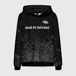 Толстовка-худи мужская Dead by Daylight glitch на темном фоне: символ све, цвет: 3D-черный