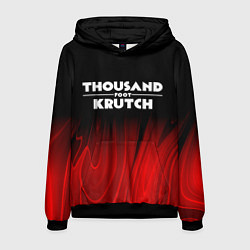 Толстовка-худи мужская Thousand Foot Krutch red plasma, цвет: 3D-черный