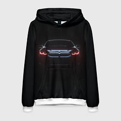 Толстовка-худи мужская BMW - red eyes, цвет: 3D-белый