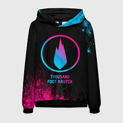 Толстовка-худи мужская Thousand Foot Krutch - neon gradient, цвет: 3D-черный